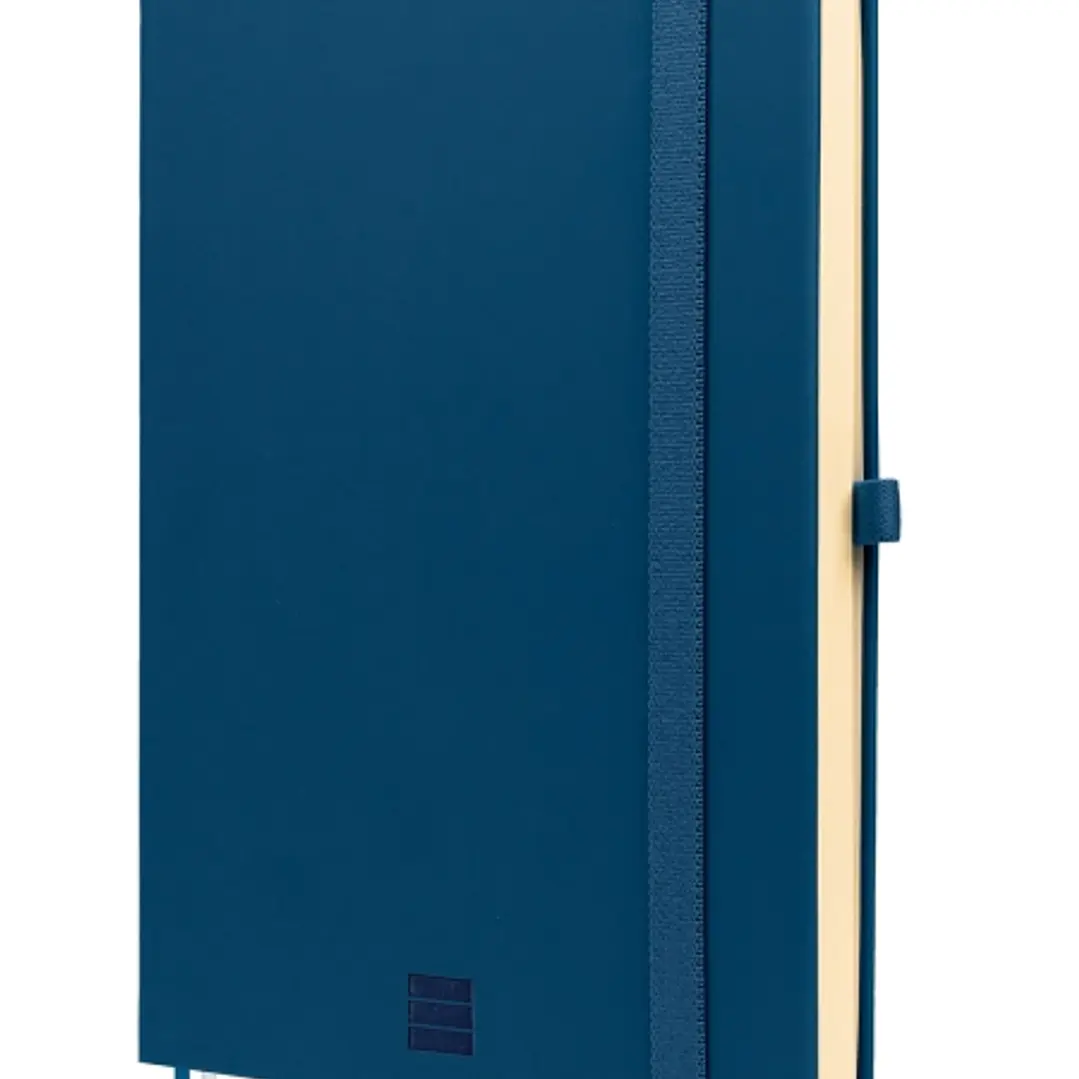 Finocam Nexo Double Cuaderno de Tapa Dura - 144 Hojas - Formato A5 - 148x210mm - Papel Crema de 80g/m2 - Liso - Bolsillo Interior - Cierre con Goma -  1