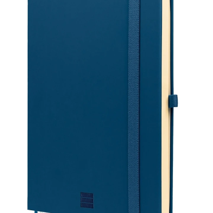 Finocam Nexo Double Cuaderno de Tapa Dura - 144 Hojas - Formato A5 - 148x210mm - Papel Crema de 80g/m2 - Liso - Bolsillo Interior - Cierre con Goma -  1