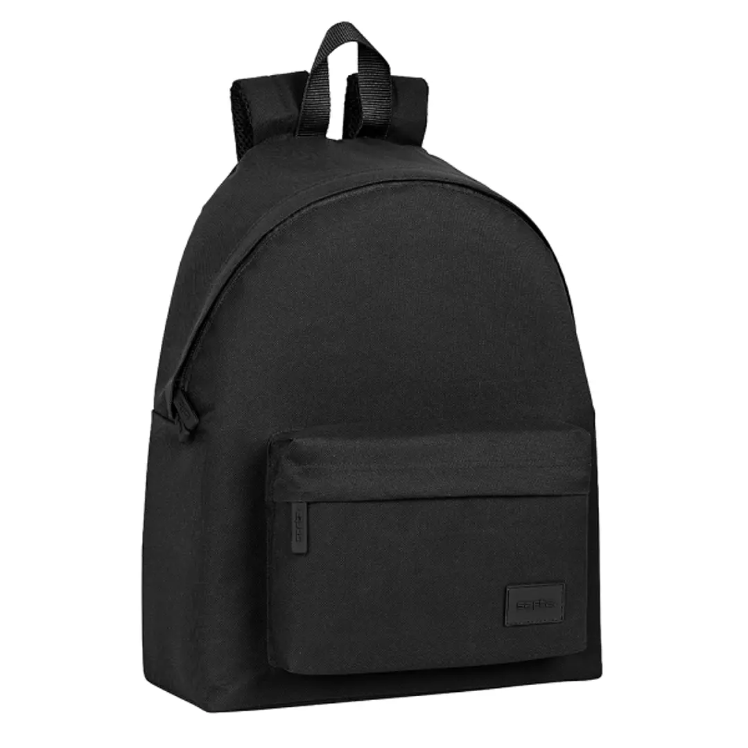 Safta Basic Mochila - Bolsillo Frontal - Hombreras Acolchadas - Doble Tirador en Cremallera - Asa Superior - 18L - Material Resistente - 330x150x420mm 1