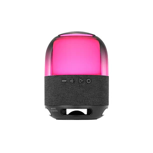 Mars Gaming MS-FLOW Altavoz Bluetooth de 15W - Luces RGB 360 Grados - Bateria de 2000mAh - Compacto - Alcance hasta 10m - Color Negro