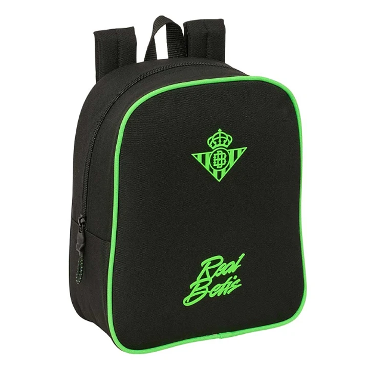 Safta Real Betis Balompie Mochila Guarderia - 6L - Cremallera - Asa de Mano - Tarjeta de Identificacion Personal - Adaptable a Carrito - 22x27x10cm -  1
