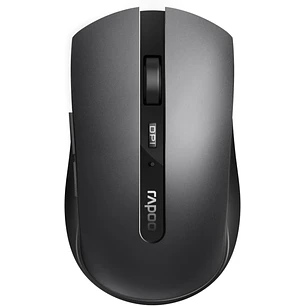 Rapoo 7200M Raton Inalambrico - Bluetooh y 2.4GHz - 1600 DPI - Autonomia 9 Meses - Color Negro