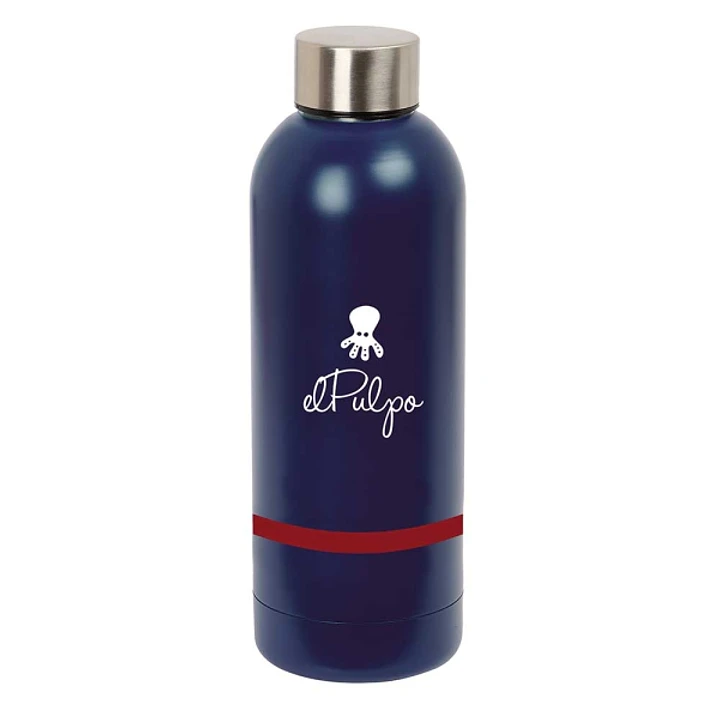 Safta el Pulpo Botella Termo de 500ml - Acero Inoxidable - 70x225mm - Color Azul Marino 1