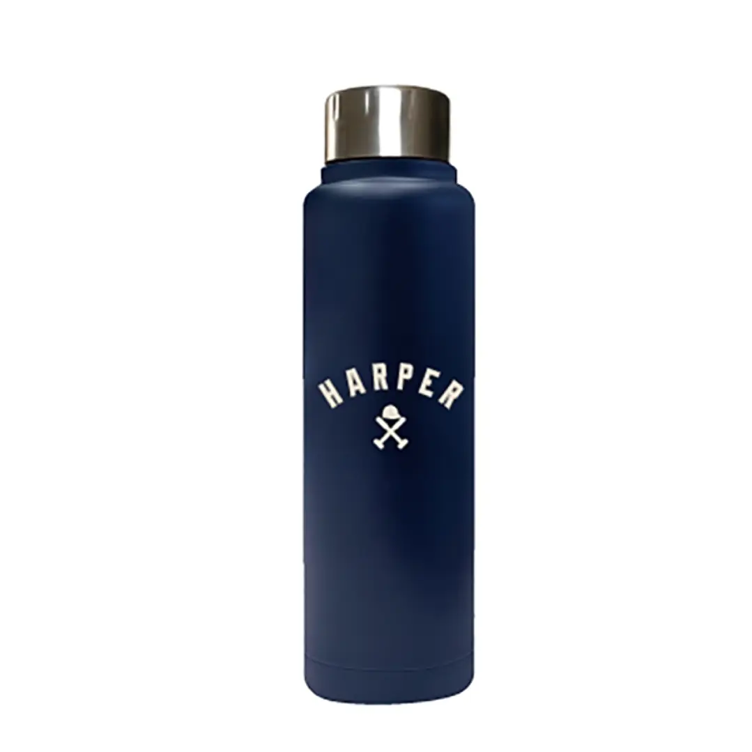 Safta Harper and Neyer Botella Termo de 500ml - Acero Inoxidable - 70x225mm - Color Azul Marino 1