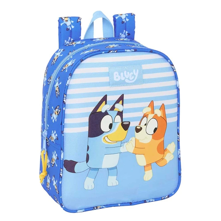 Safta Bluey Let'S Play Mochila Guarderia - Adaptable a Carro - Tarjeta ID - Asa Superior - 6L - Ideal para Guarderia - Ligera y Facil de Llevar - 220x 1