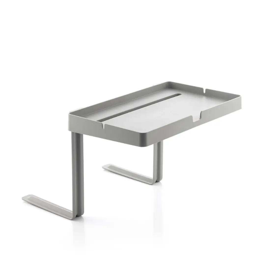 Innovagoods Bedten Estante para Cama Universal - Soporta hasta 1.5kg - Apto para Somier de Laminas - Altura Ajustable - Soporte para Movil o Tablet -  1