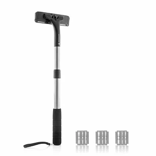Innovagoods Extaver Afeitadora Corporal con Mango Extensible - Aluminio - Antideslizante - Facil Limpieza - Longitud de 36 a 54cm - 13x4.5x36-54cm - C