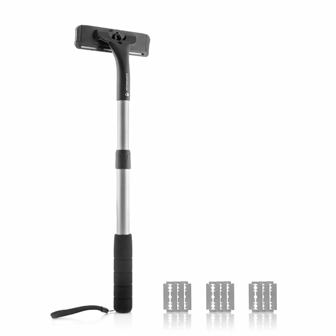 Innovagoods Extaver Afeitadora Corporal con Mango Extensible - Aluminio - Antideslizante - Facil Limpieza - Longitud de 36 a 54cm - 13x4.5x36-54cm - C 1
