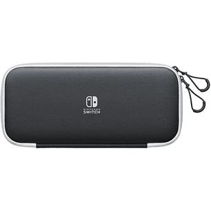 Nintendo Pack de Funda y 2 Protectores de Pantalla para Consola Nintendo Switch OLED - Proteccion Efectiva contra Golpes - Material Resistente y Durad