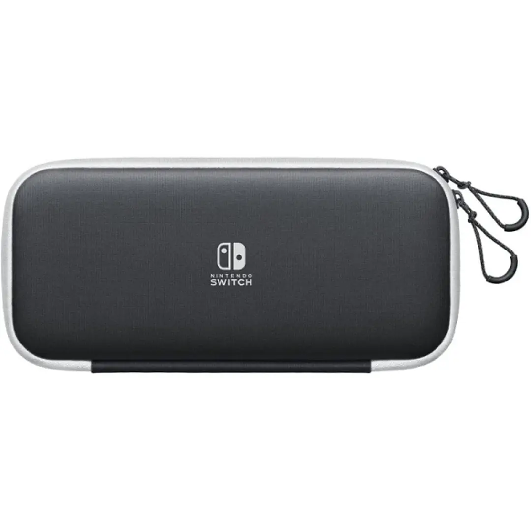 Nintendo Pack de Funda y 2 Protectores de Pantalla para Consola Nintendo Switch OLED - Proteccion Efectiva contra Golpes - Material Resistente y Durad 1