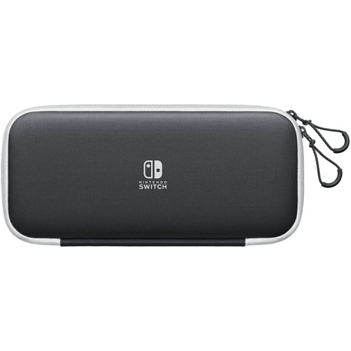 Nintendo Pack de Funda y 2 Protectores de Pantalla para Consola Nintendo Switch OLED - Proteccion Efectiva contra Golpes - Material Resistente y Durad 1