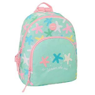 Safta Estrellas Mini Mochila - Bolsillo Frontal y Trasero - Cremallera - Hombreras Ajustables - Asa Superior - Compacta y Ligera - Ideal para Uso Diar