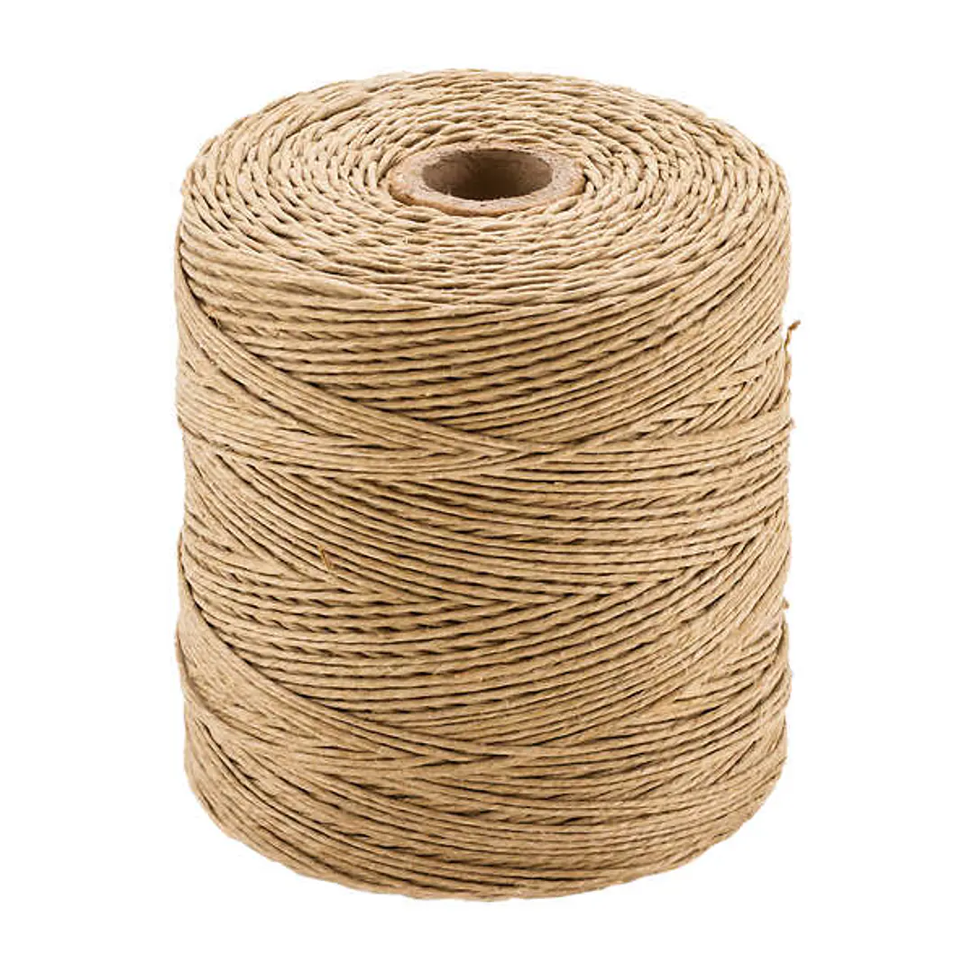 Dohe Bobina de Cuerda para Paqueteria - 300 Metros de Lino Natural - 4 Cabos y 400g - Especial Paqueteria 1