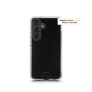Hama Extreme Protect Funda para Samsung Galaxy S25 - Antideslizante - Policarbonato - Proteccion D3O - Bordes Elevados - Color Transparente