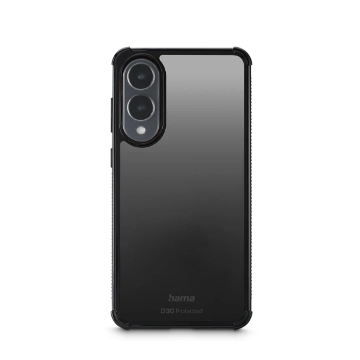 Hama Extreme Protect Funda para Samsung Galaxy S25 Edge - Policarbonato - Proteccion D3O - Bordes Elevados - Color Negro 1