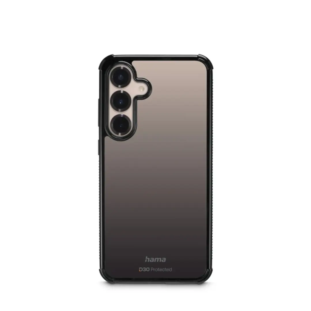 Hama Extreme Protect Funda para Samsung Galaxy S25 - Antideslizante - Policarbonato - Proteccion D3O - Bordes Elevados - Color Negro 1