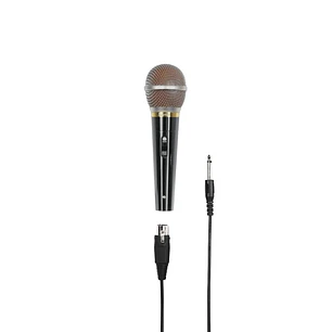 Hama Dm60 Microfono Dinamico - Cable 3m - 100Hz - xlr Hembra - Cardioide - 600 Ohm - 180x54x54mm - Color Plata