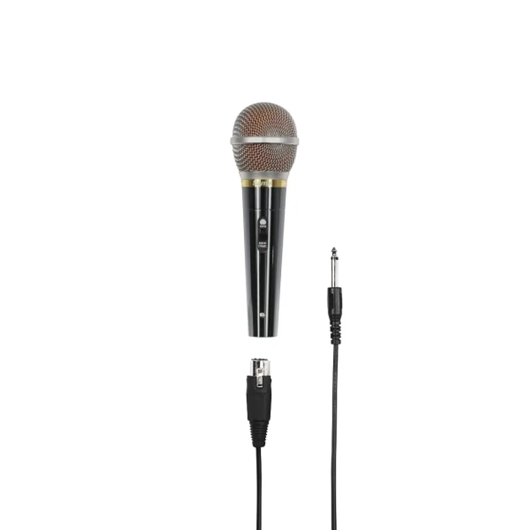 Hama Dm60 Microfono Dinamico - Cable 3m - 100Hz - xlr Hembra - Cardioide - 600 Ohm - 180x54x54mm - Color Plata 1