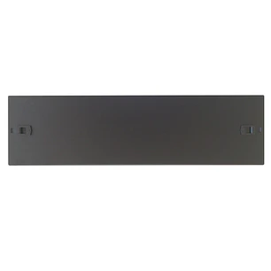 WP Tapa Delantera para Armario 3U - Instalacion sin Tornillos - 490x15x145mm - Color Negro