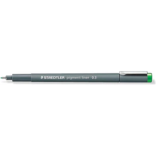 Staedtler Pigment Liner 308 Rotulador Calibrado - Trazo 0.3mm - Secado Rapido - Color Verde