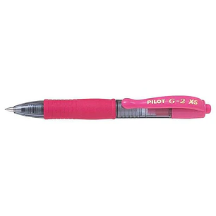 Pilot Boligrafo de Gel G2 Pixie XS Retractil - Punta de Bola Redonda 0.7mm - Trazo 0.32mm - Grip Ergonomico - Color Rosa