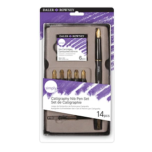 Daler Rowney Simply Pack de 14 Piezas para Caligrafia