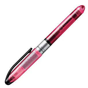 Stabilo Navigator Marcador Fluorescente - Zona de Agarre - Diseño Delgado - Practico Clip para Llevar - Trazo entre 2 y 5mm - Color Rosa