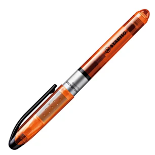 Stabilo Navigator Marcador Fluorescente - Zona de Agarre - Diseño Delgado - Practico Clip para Llevar - Trazo entre 2 y 5mm - Color Naranja