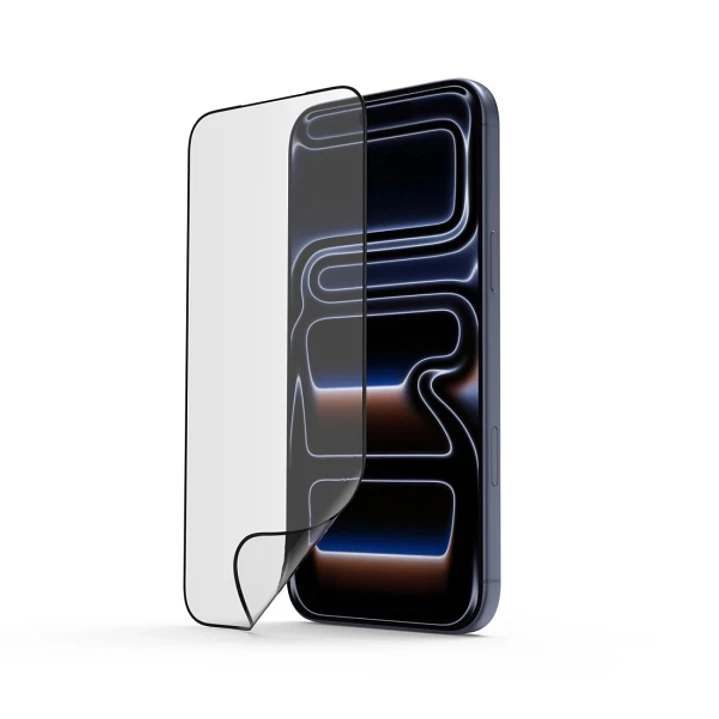 Hama Super Hybrid Cristal Protector para iPhone 17 Pro Max - Antihuellas - Base de Montaje - Flexiglas rPET - Grado de Dureza 9H - Proteccion D3O - Co 1