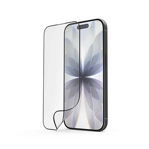 Hama Super Hybrid Protector de Pantalla para iPhone 17 - Antihuellas - Base de Montaje - Flexiglas rPET - Grado de Dureza 9H - Proteccion D3O - Color 