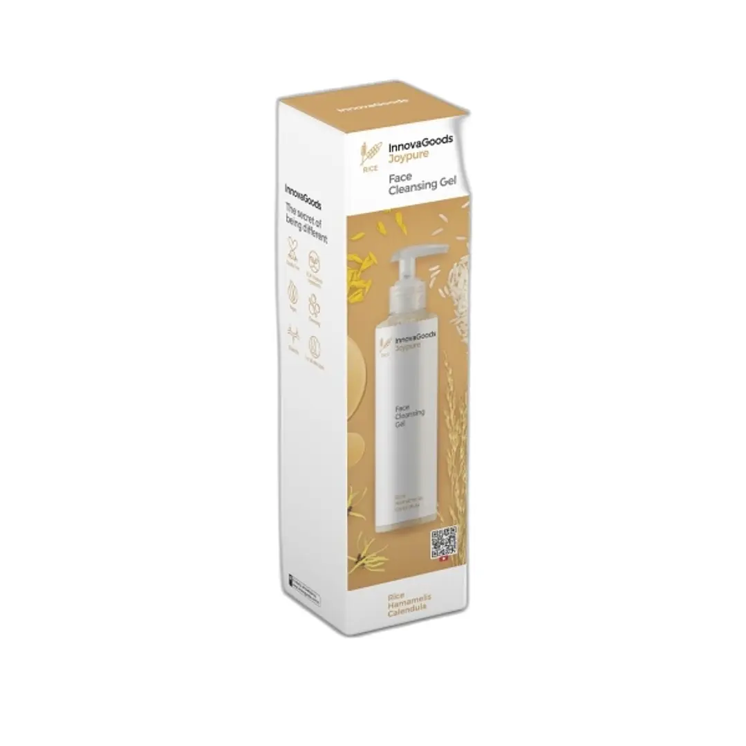 Innovagoods Joypure Gel Limpiador Facial de Arroz - Contenido 200ml - Vegano - Uso Diario - No Testado en Animales 1