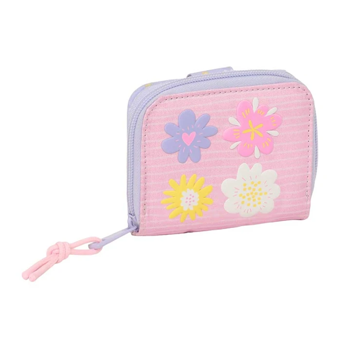 Safta Bouquet Monedero con Billetera - Compartimento para Billetes y Tarjetas - Cierre con Solapa Imantada - Compartimento con Cremallera - 0.10L - 11 1