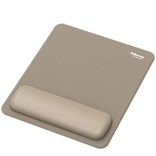 Fellowes Breyta Alfombrilla con Reposamuñecas - Revestimiento Antipolvo - Proteccion Antimicrobiana - Tacto Suave - Fabricado con Material Reciclado -