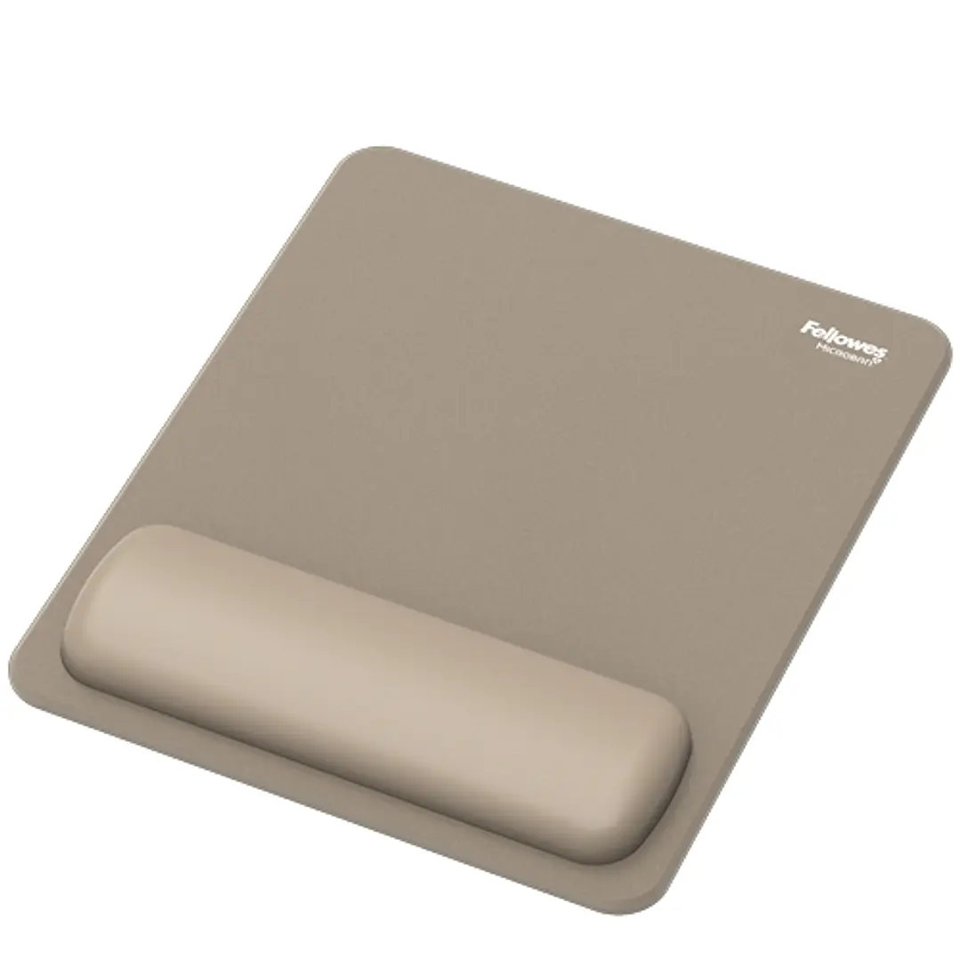Fellowes Breyta Alfombrilla con Reposamuñecas - Revestimiento Antipolvo - Proteccion Antimicrobiana - Tacto Suave - Fabricado con Material Reciclado - 1