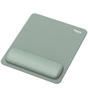 Fellowes Breyta Alfombrilla con Reposamuñecas - Revestimiento Antipolvo - Proteccion Antimicrobiana - Tacto Suave - Fabricado con Material Reciclado -