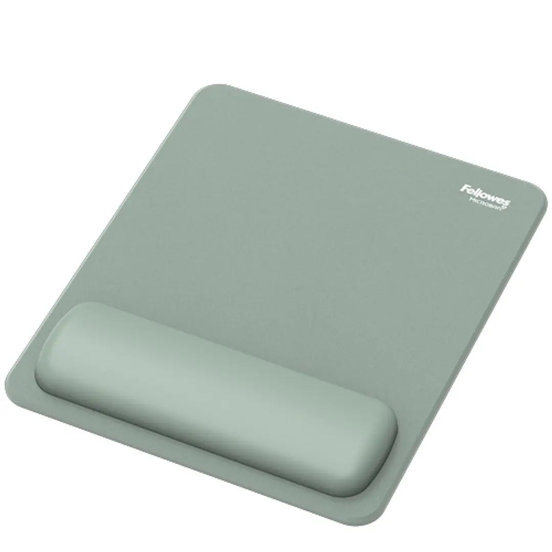 Fellowes Breyta Alfombrilla con Reposamuñecas - Revestimiento Antipolvo - Proteccion Antimicrobiana - Tacto Suave - Fabricado con Material Reciclado - 1
