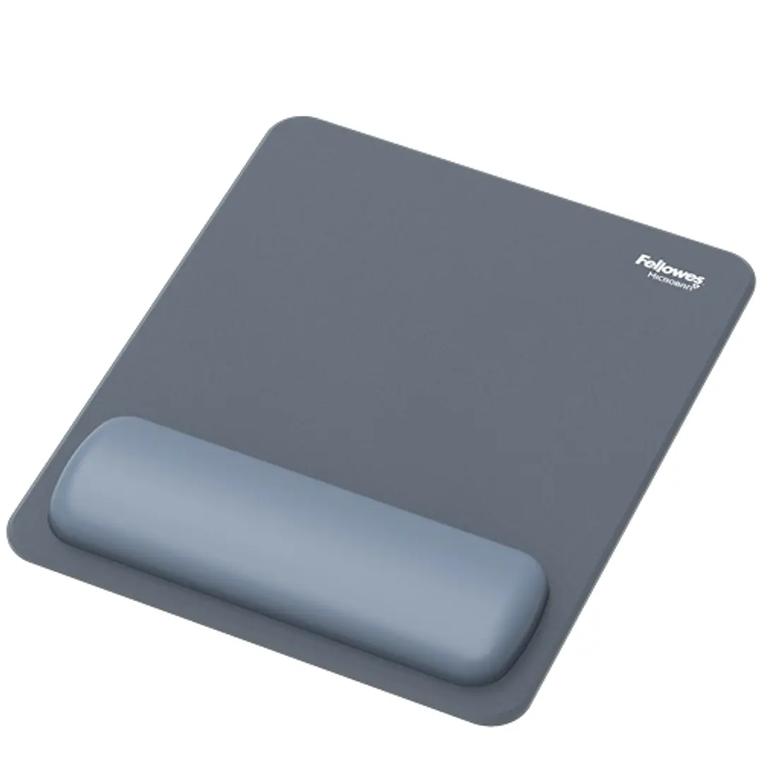 Fellowes Breyta Alfombrilla con Reposamuñecas - Revestimiento Antipolvo - Proteccion Antimicrobiana - Tacto Suave - Fabricado con Material Reciclado - 1
