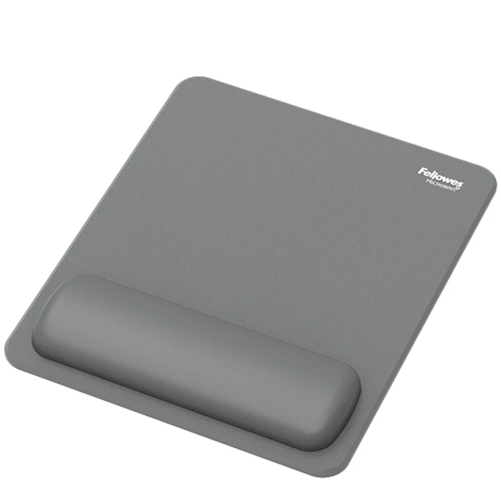 Fellowes Breyta Alfombrilla con Reposamuñecas - Revestimiento Antipolvo - Proteccion Antimicrobiana - Tacto Suave - Fabricado con Material Reciclado - 1