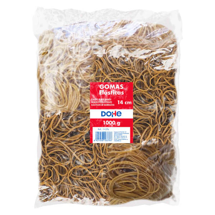 Dohe Gomas de Latex - Longitud 14cm - Gran Resistencia y Elasticidad - Bolsa de 1 Kg 1