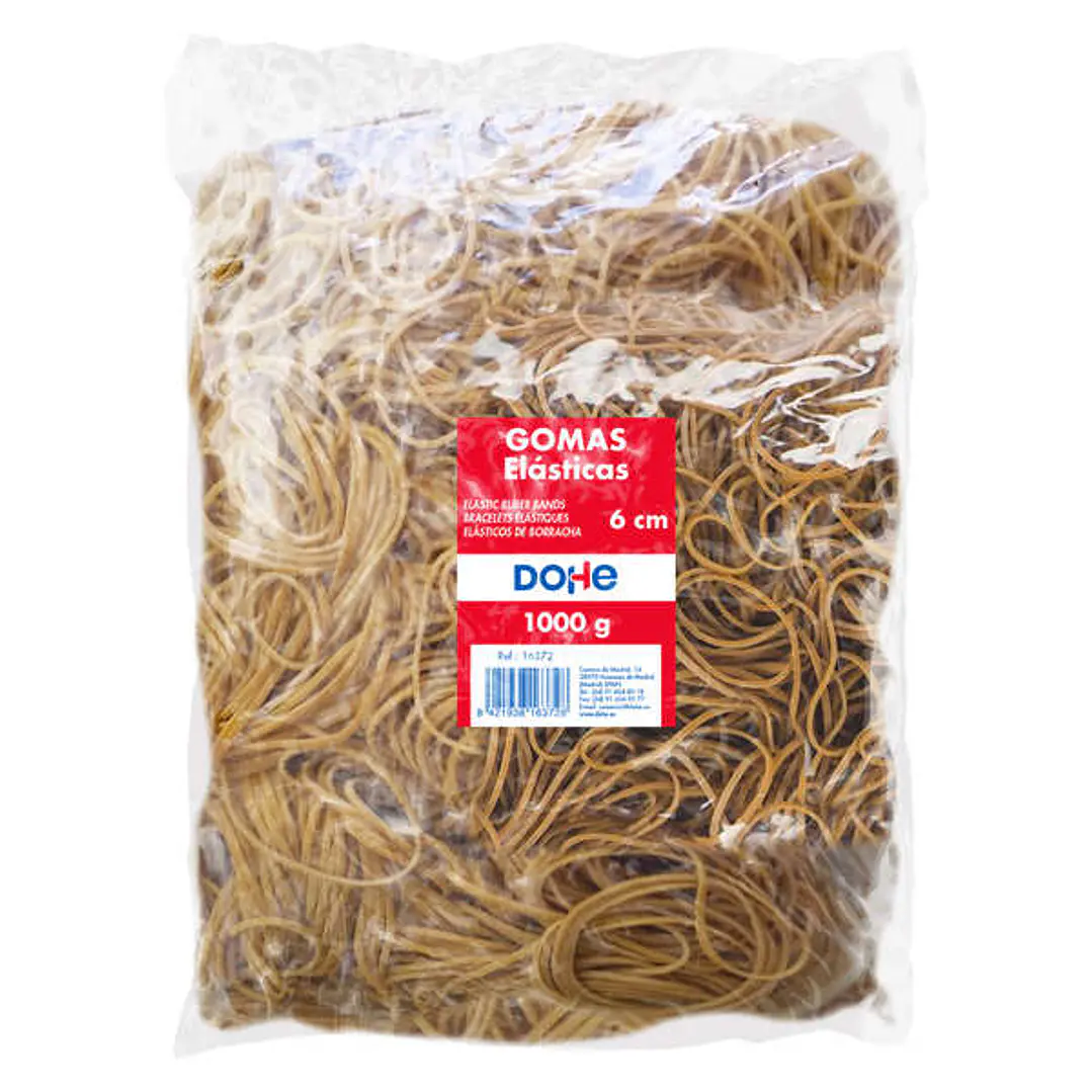 Dohe Gomas Elasticas - Longitud 6cm - Fabricadas en Latex de Gran Resistencia y Elasticidad 1