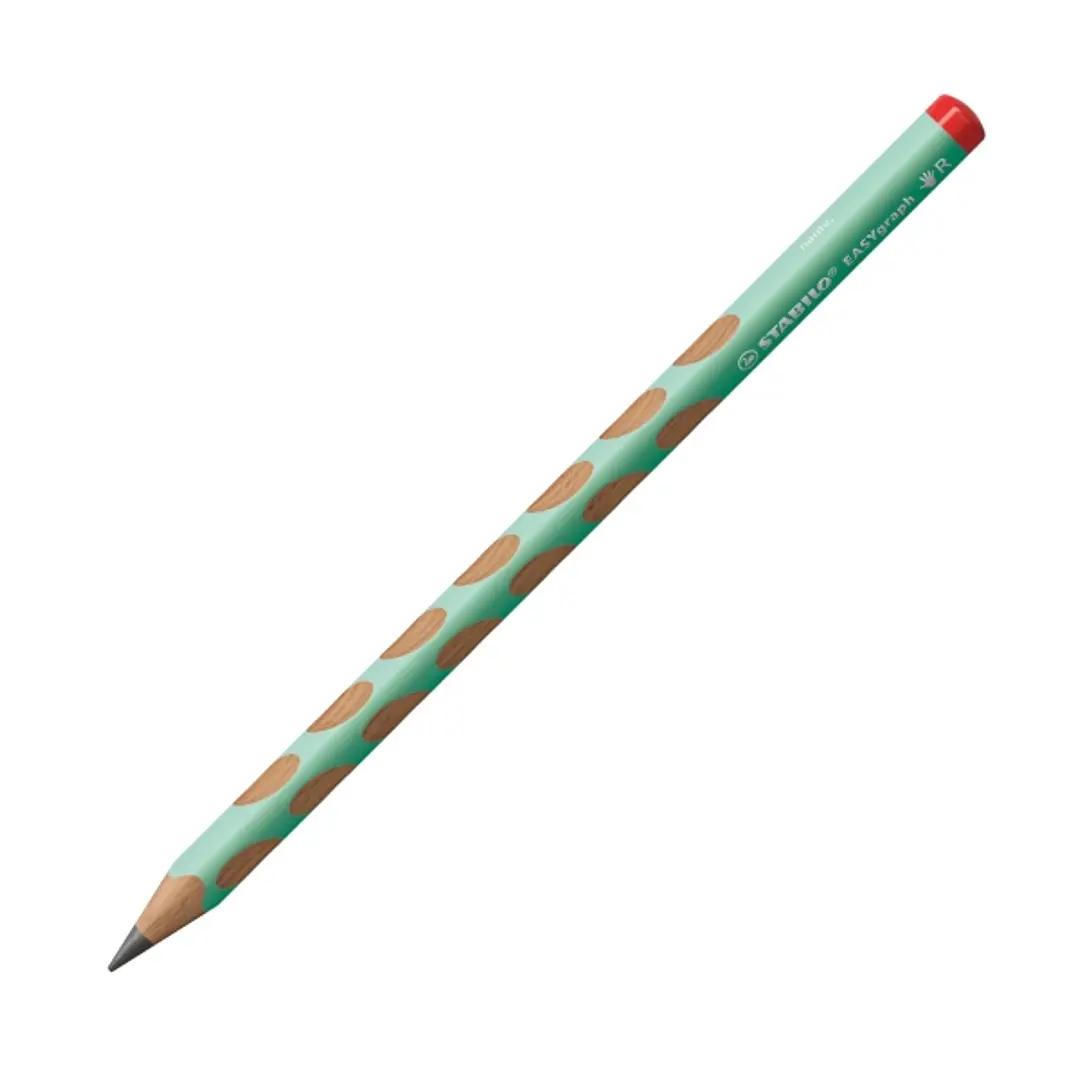 Stabilo Easygraph Pastel Lapiz de Grafito - Mina HB de 3.15mm - Diseño Ergonomico - Uso Diestro - Color Verde Pastel 1