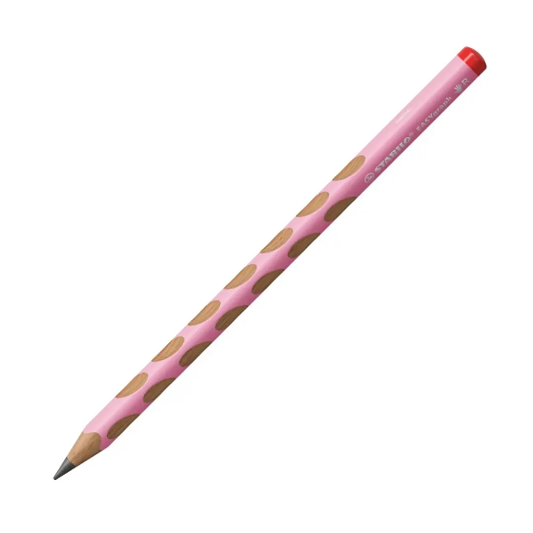 Stabilo Easygraph Pastel Lapiz de Grafito - Mina HB de 3.15mm - Diseño Ergonomico - Uso Diestro - Color Rosa Pastel 1