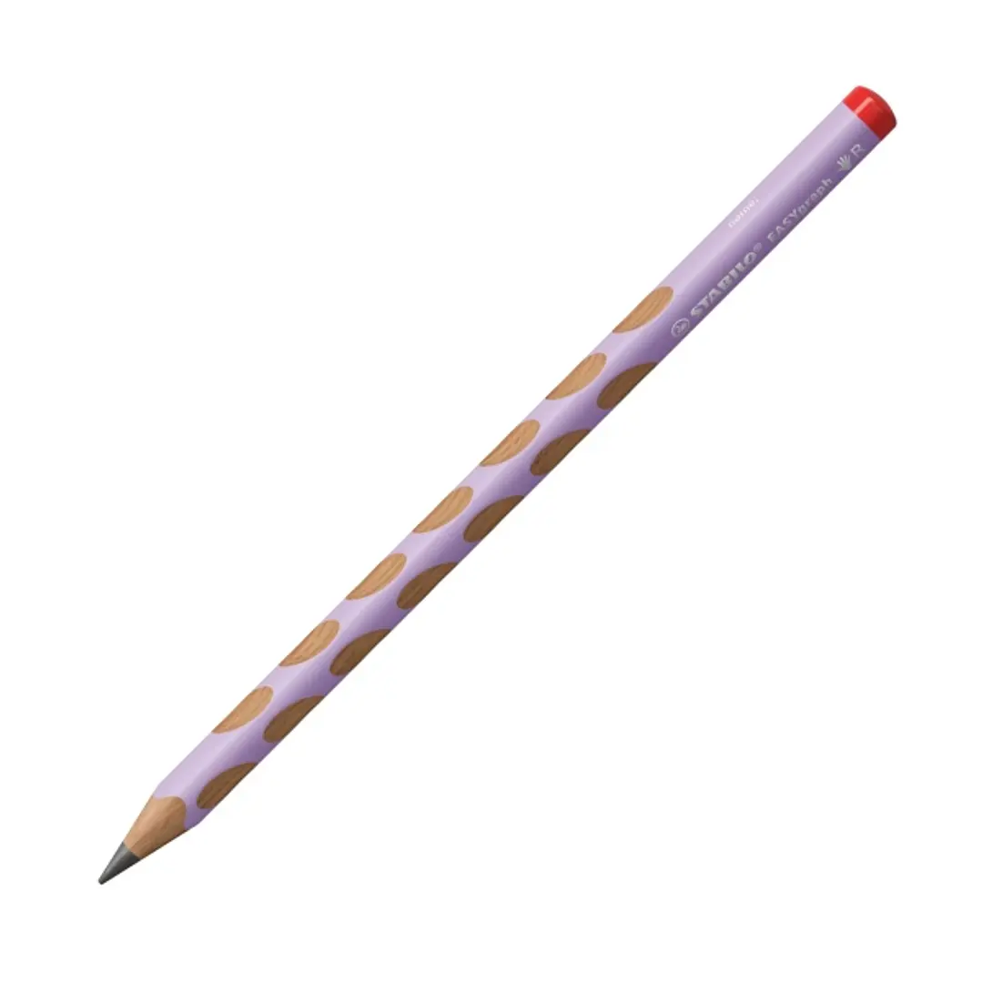Stabilo Easygraph Pastel Lapiz de Grafito - Mina HB de 3.15mm - Diseño Ergonomico - Uso Diestro - Color Lila Pastel 1