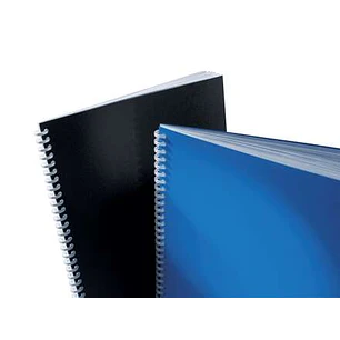 GBC PolyClearView Pack de 100 Tapas de Encuadernar A4 - 500 Micras - Color Negro