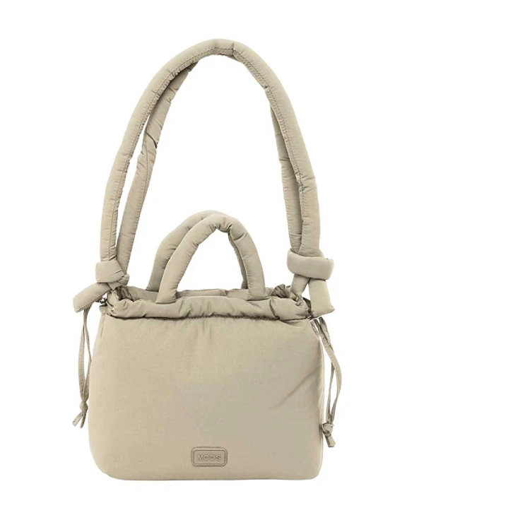 Safta Moos Capsula Bolso - Cierre de Iman - Cremallera - Asas Acolchadas - 6.34L - Tono Beige Claro - Estilo Moderno - 240x110x240mm - Color Beige 1