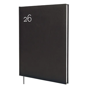 Finocam Dynamic Milano Agenda Profesional - Anual 2026 - Tapa Dura Acolchada - Formato Y12 - 214x19x275mm - Semana Vista en Vertical - Color Negro