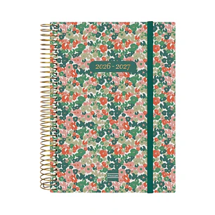 Finocam Espiral Agenda Internacional - 18 Meses - 2 Dias por Pagina - Formato E10 - 155x212mm - Tapas de Polipropileno - Papel de 70g/m2 - Esquinas Mi