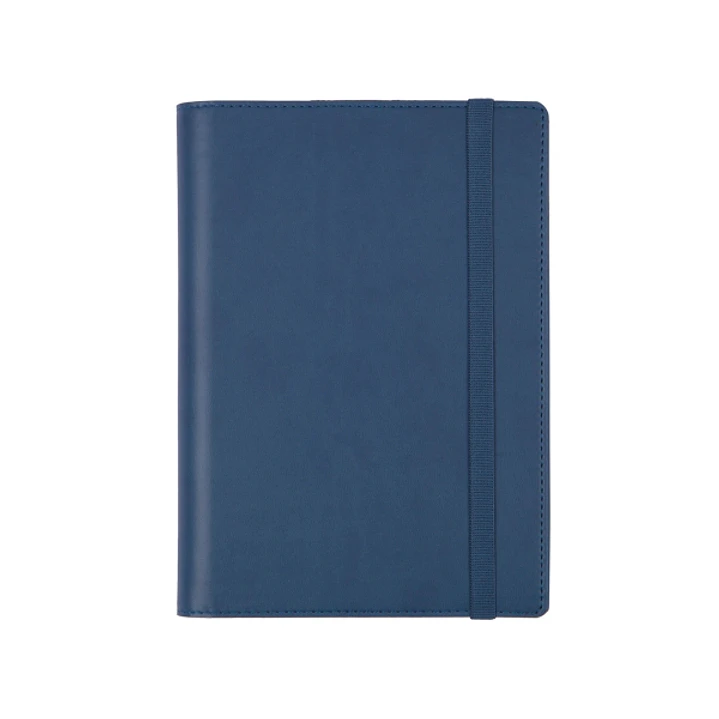 Finocam Duoband Agenda con Bloc de Notas - Anual 2026 - Formato E5 - 130x15x192mm - Semana Vista Horizontal - Color Azul 1