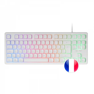 Mars Gaming MK023 Teclado Gaming - Tenkeyless - H-Mech RED - Iluminacion FRGB - Anti-Ghosting - Compatible con Windows, Linux, Consolas - Estructura D