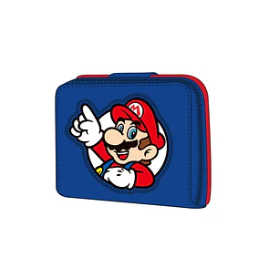 Safta Super Mario Monedero con Billetera - Compartimento para Billetes y Tarjetas - Cierre Magnetico - Compartimento para Monedas - 0.10L - 110x20x95m